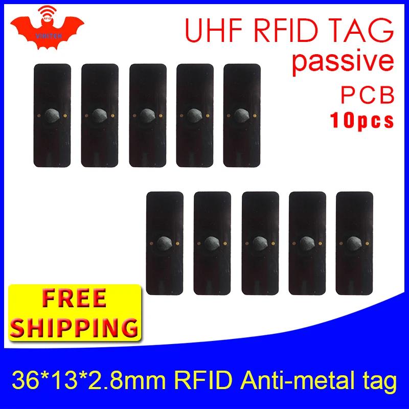 UHF RFID Ƽ ݼ ± 915mhz 868mhz ܱ Higgs3 EPC 10pcs   36*13*2.8mm  簢 PCB  RFID ±